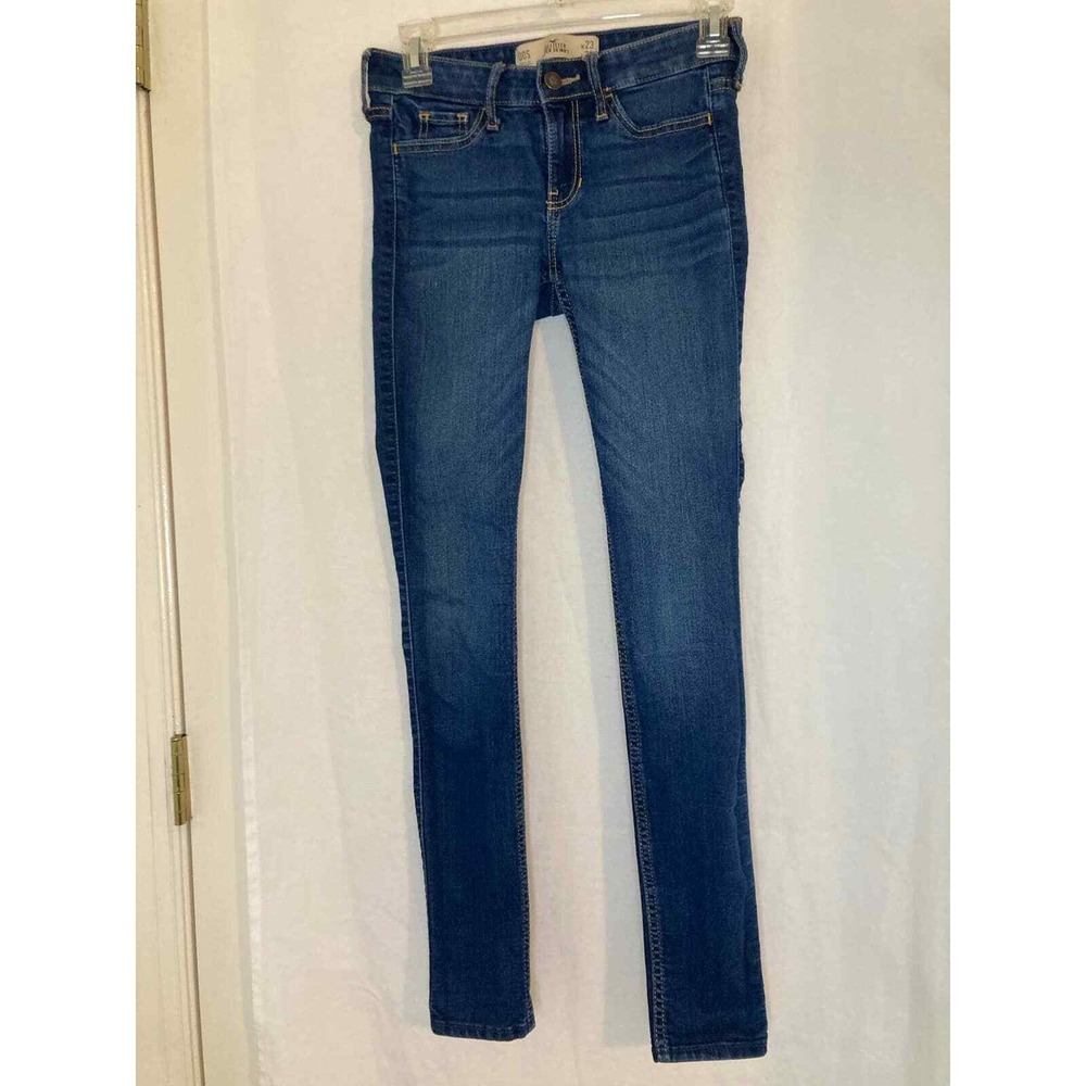 Hollister Womens Dark Wash Skinny Jeans Denim Pants Size 27 US 3R